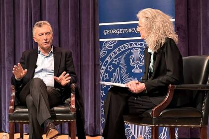 Mauricio Macri en el Georgetown Americas Institute