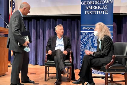 Mauricio Macri en el Georgetown Americas Institute