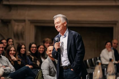 Mauricio Macri, en Italia, durante su última aparición pública