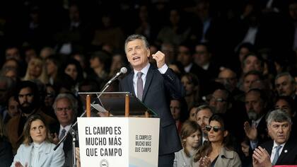 Mauricio Macri en la Rural