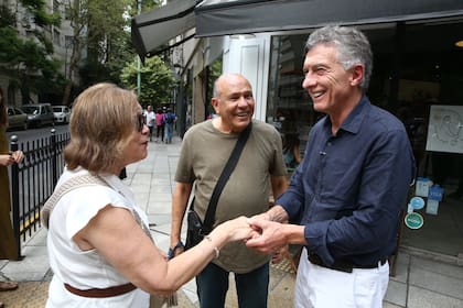 Mauricio Macri en la campaña de la Ciudad