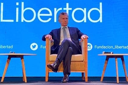 Mauricio Macri en la cena de Fundación Libertad