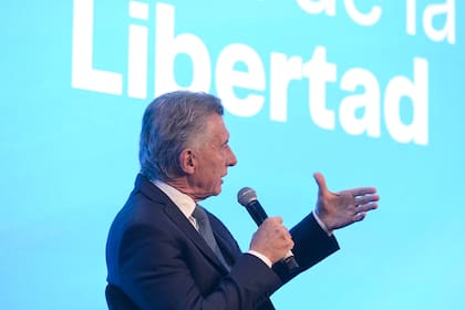Mauricio Macri en la cena de la Fundación Libertad