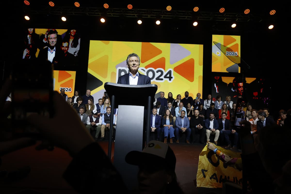 Mauricio Macri en la convención del Pro