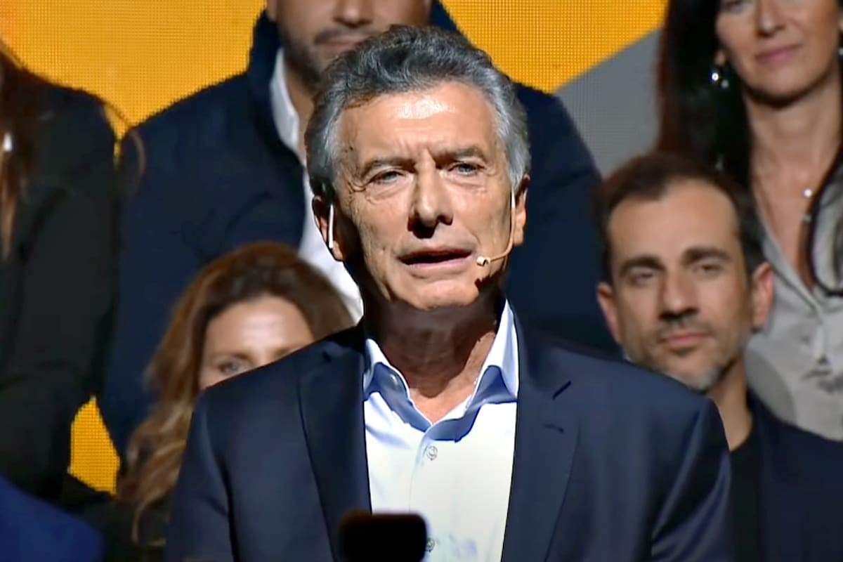 Mauricio Macri en la convención del Pro
