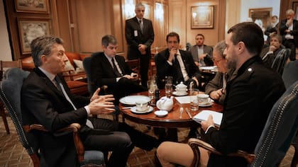 Mauricio Macri, en la entrevista con LA NACION