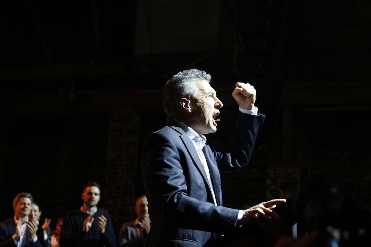 Mauricio Macri, en la última convención del Pro