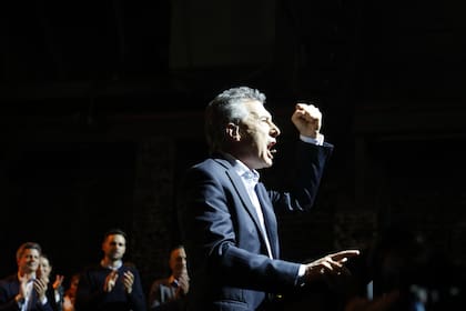 Mauricio Macri, en la última convención del Pro