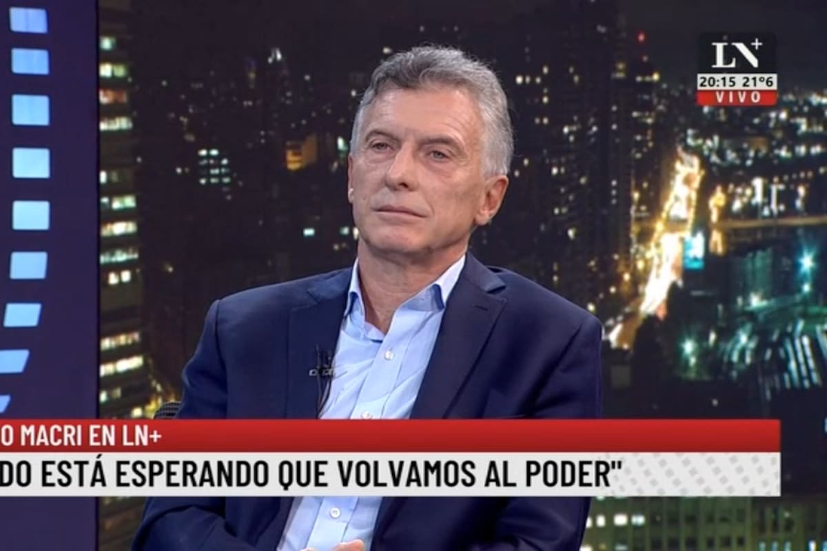 Mauricio Macri en LN+ (imagen de archivo)