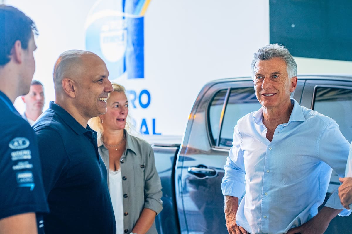 Mauricio Macri, en su visita a Arrecifes