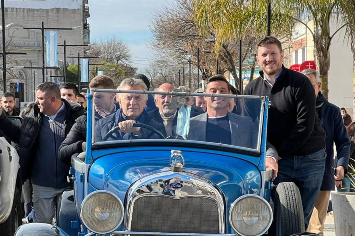 Mauricio Macri, en su visita al sur de Santa Fe