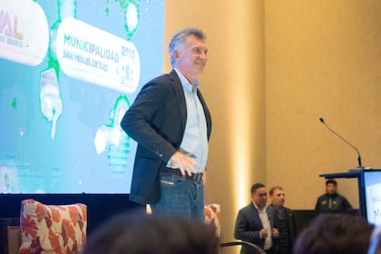 Mauricio Macri en Tucumán durante la presentación de su libro