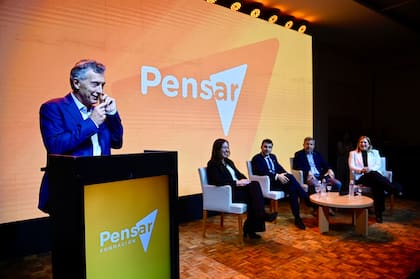 Mauricio Macri en un evento de la Fundación Pensar, en Paraná