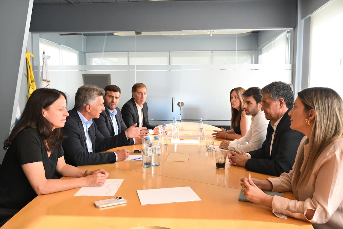 Mauricio Macri, en una de las reuniones de la mesa chica de Pro