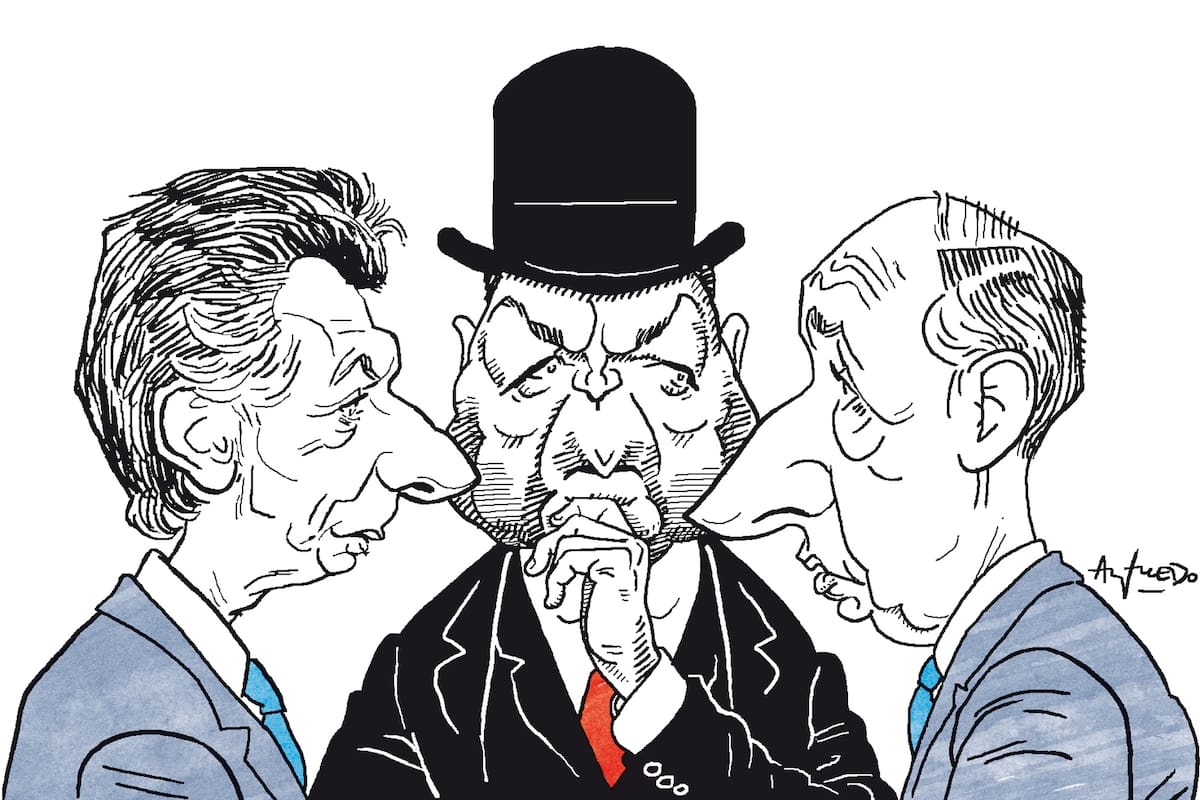 Mauricio Macri, Hipólito Yrigoyen y Roberto Lavagna