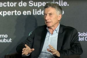 Mauricio Macri, hoy, en el Congreso Energía Chubut 2050