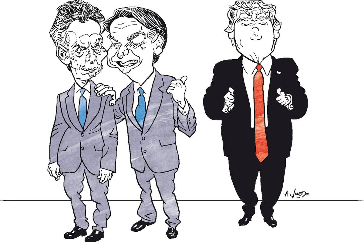 Mauricio Macri, Jair Bolsonaro y Donald Trump