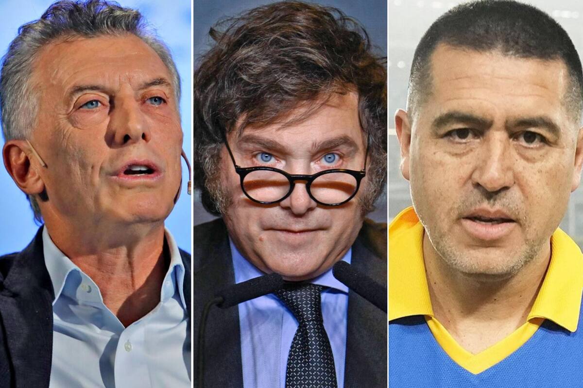 Mauricio Macri, Javier Milei, Juan Román Riquelme