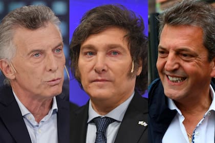 Mauricio Macri, Javier Milei, Sergio Massa
