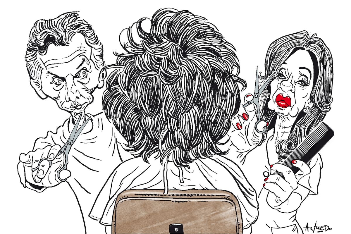 Mauricio Macri, Javier Milei y Cristina Kirchner