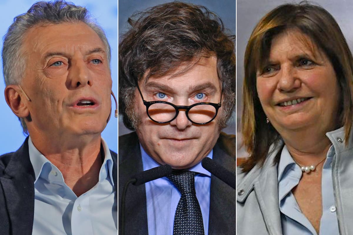 Mauricio Macri, Javier Milei y Patricia Bullrich