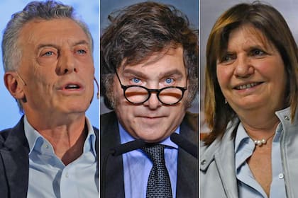 Mauricio Macri, Javier Milei y Patricia Bullrich