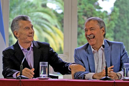 Mauricio Macri junto a Juan Schiaretti
