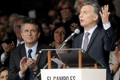 Mauricio Macri junto a Luis Miguel Etchevehere