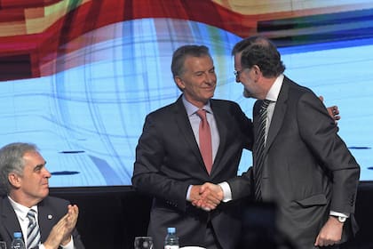 Mauricio Macri junto a su par español, Mariano Rajoy