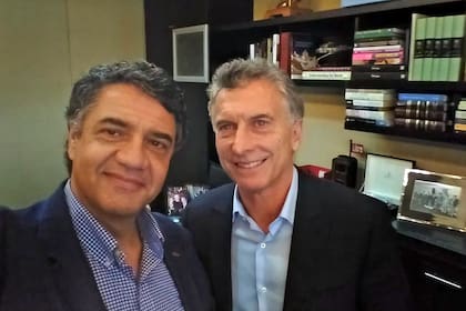 Mauricio Macri junto a su primo, Jorge Macri