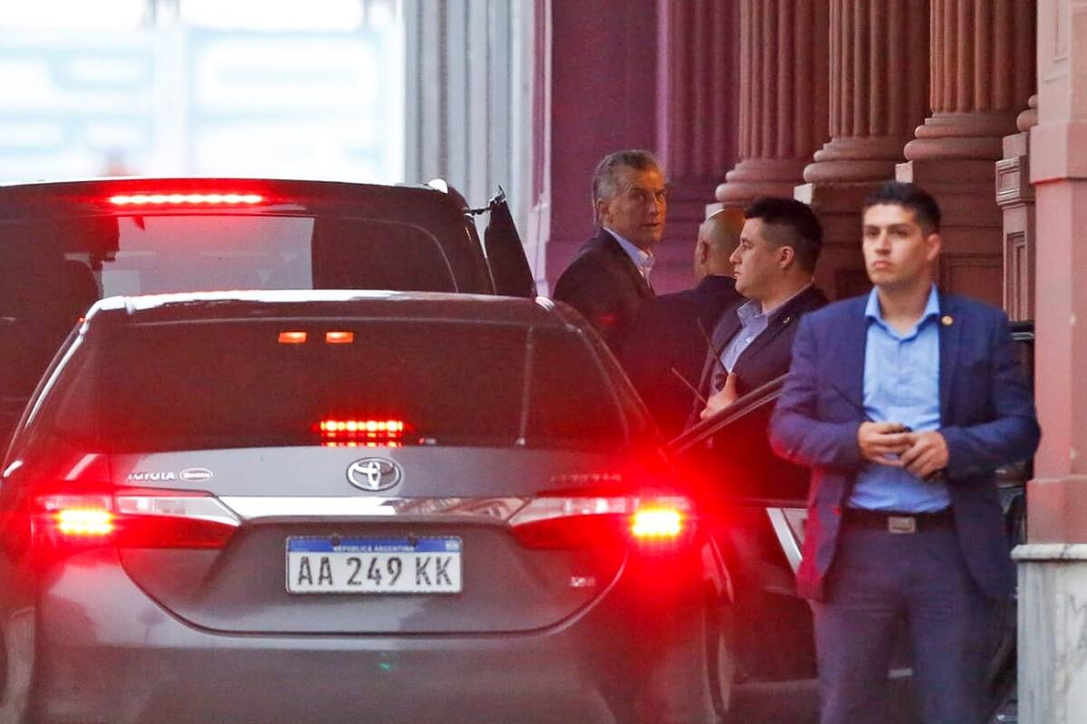 Mauricio Macri llega a la Rosada para reunirse con Alberto Fernández