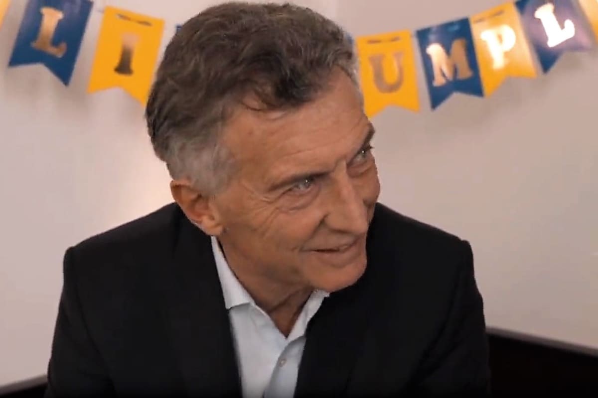 Mauricio Macri participó de un spot de campaña a favor del candidato opositor en Boca para las próximas elecciones