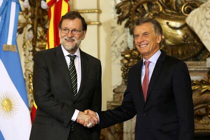 Mauricio Macri recibe la visita de Mariano Rajoy