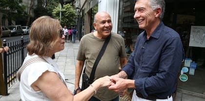 Mauricio Macri salió a recorrer la Capital para apuntalar la campaña de Pro de cara a los comicios porteños