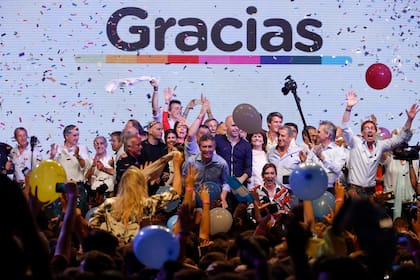 Mauricio Macri tras su triunfo en el balotaje de 2015