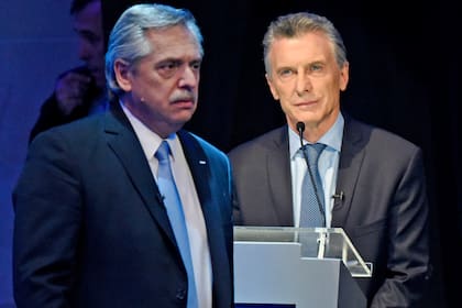 Macri y Fernández en el debate presidencial