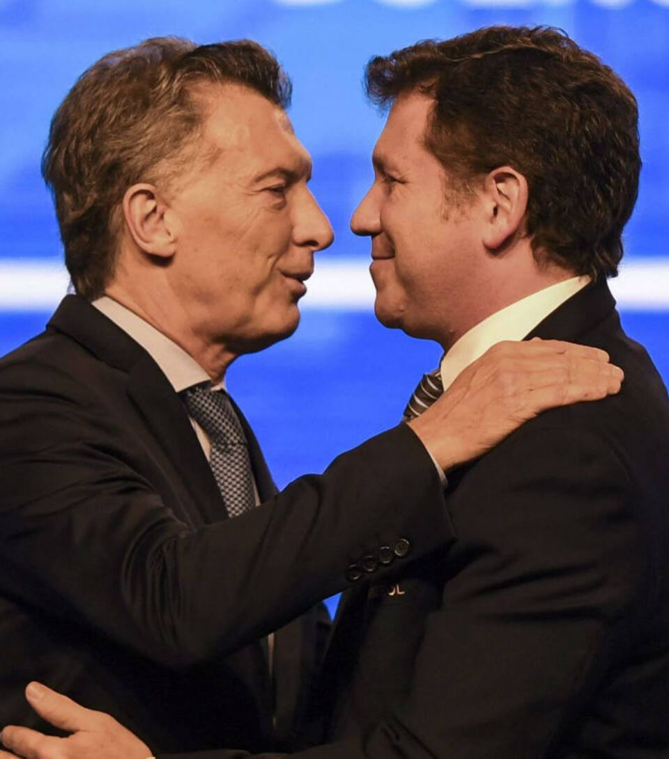 Mauricio Macri y Alejandro Domínguez en el congreso de la Conmebol