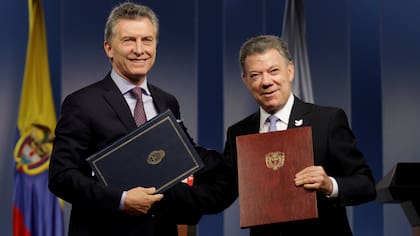 Mauricio Macri y Juan Manuel Santos
