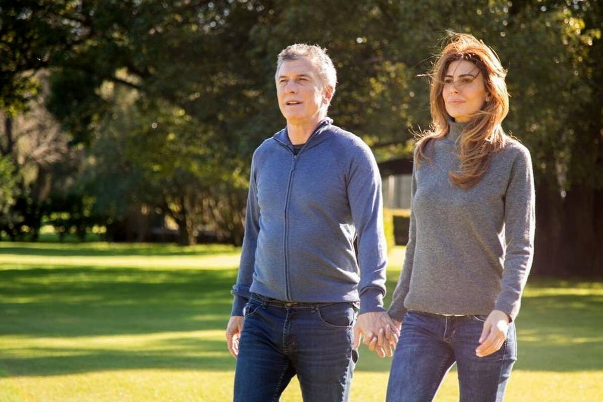 Mauricio Macri y Juliana Awada, caminata por el verde