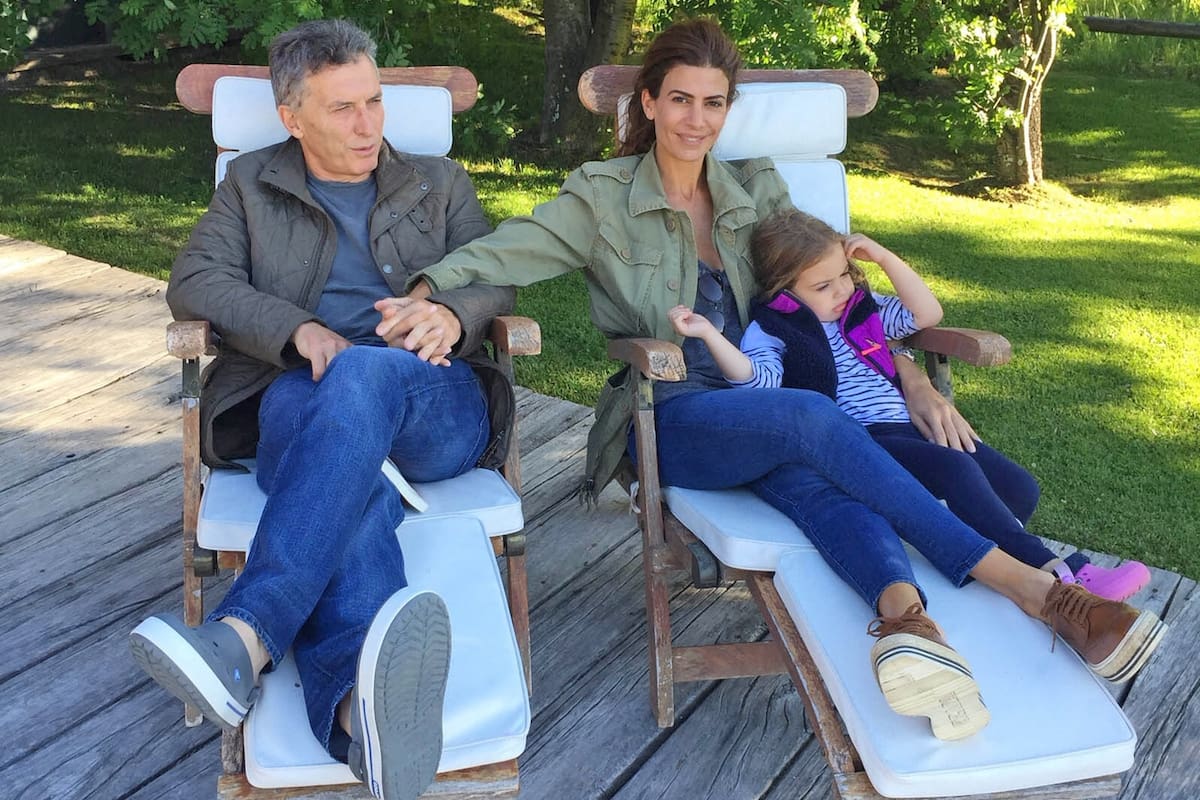 Mauricio Macri y Juliana Awada durante otras vacaciones en Villa La Angostura