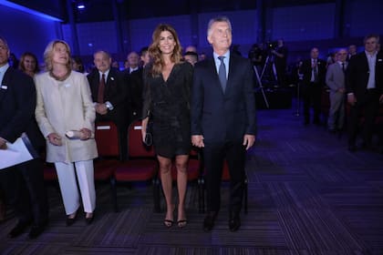Mauricio Macri y Juliana Awada en la celebración por los 150 años de LA NACION