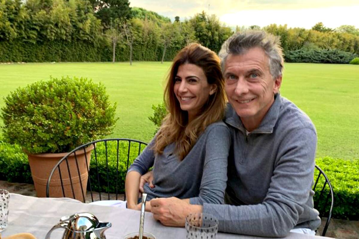 Mauricio Macri y Juliana Awada en la quinta Los Abrojos