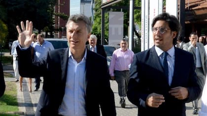 Mauricio Macri y su exministro de Justicia Germán Garavano