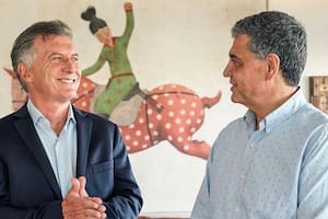 Mauricio Macri y su primo, antes de las elecciones de 2023