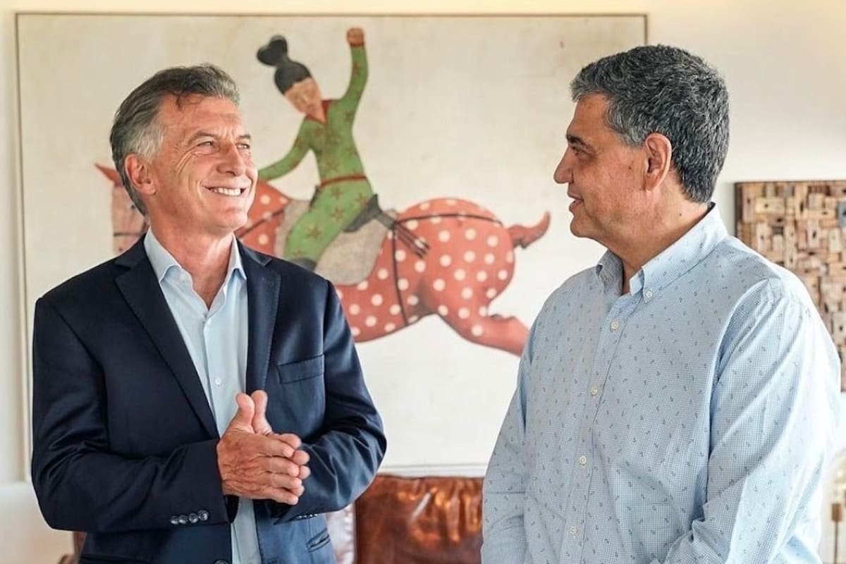 Mauricio Macri y su primo Jorge, el candidato de Pro en la ciudad de Buenos Aires
