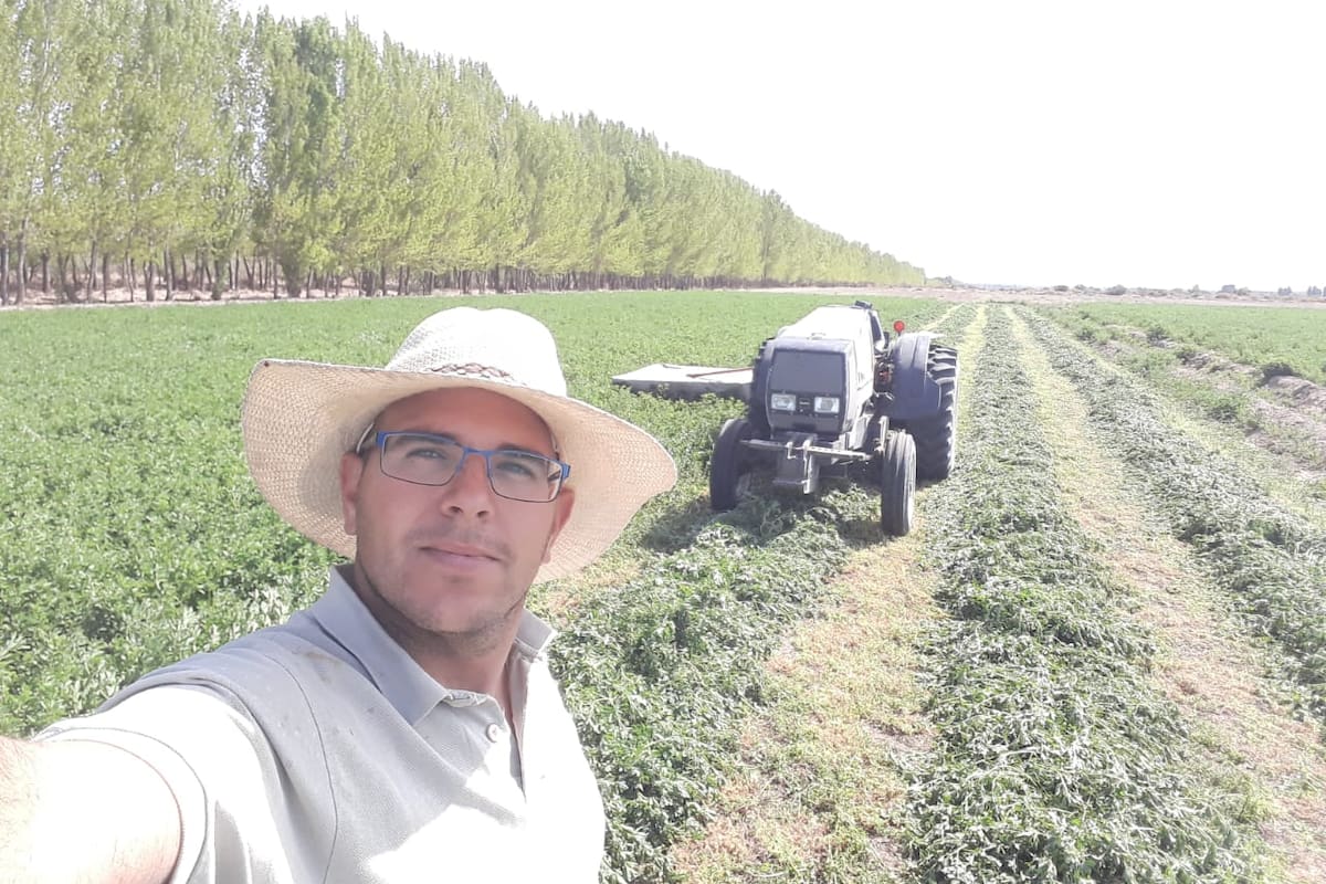 Mauricio Mammana, de familia bodeguera y viñatera, ahora dedicada al forraje