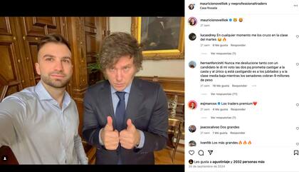 Mauricio Novelli y Javier Milei