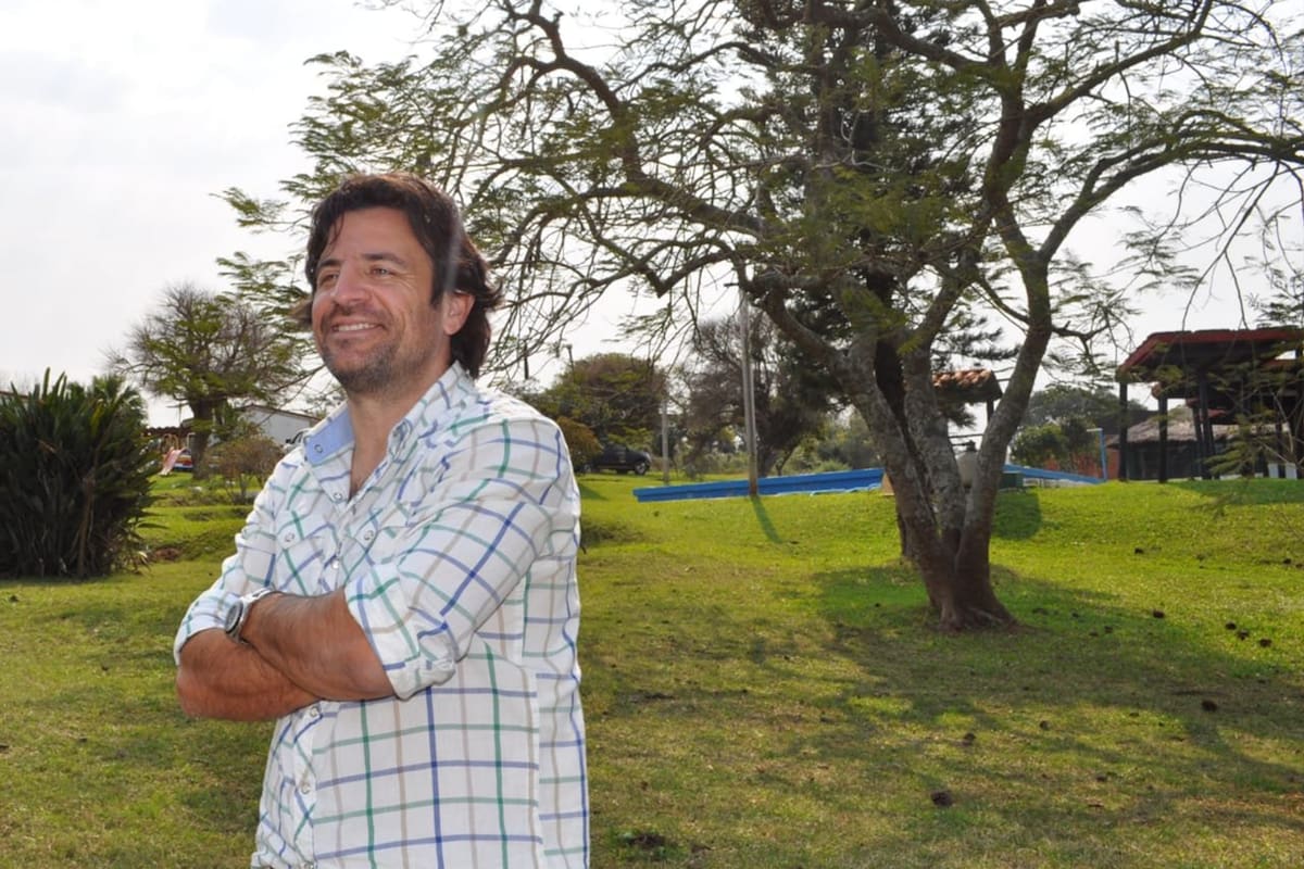 Mauricio Pineda en la tranquilidad de Santo Tomé, Corrientes
