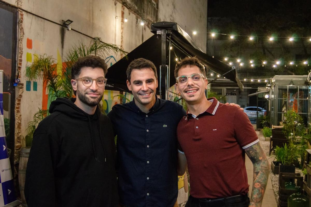 Mauro Abbatemarco, Joaquín Colombo y Rodrigo Azziani, fundadores de Renaiss