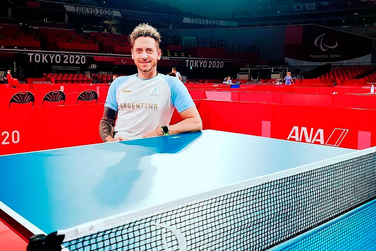 Mauro Depergola, en pleno disfrute de Tokio 2020, sus segundos Juegos Olímpicos.